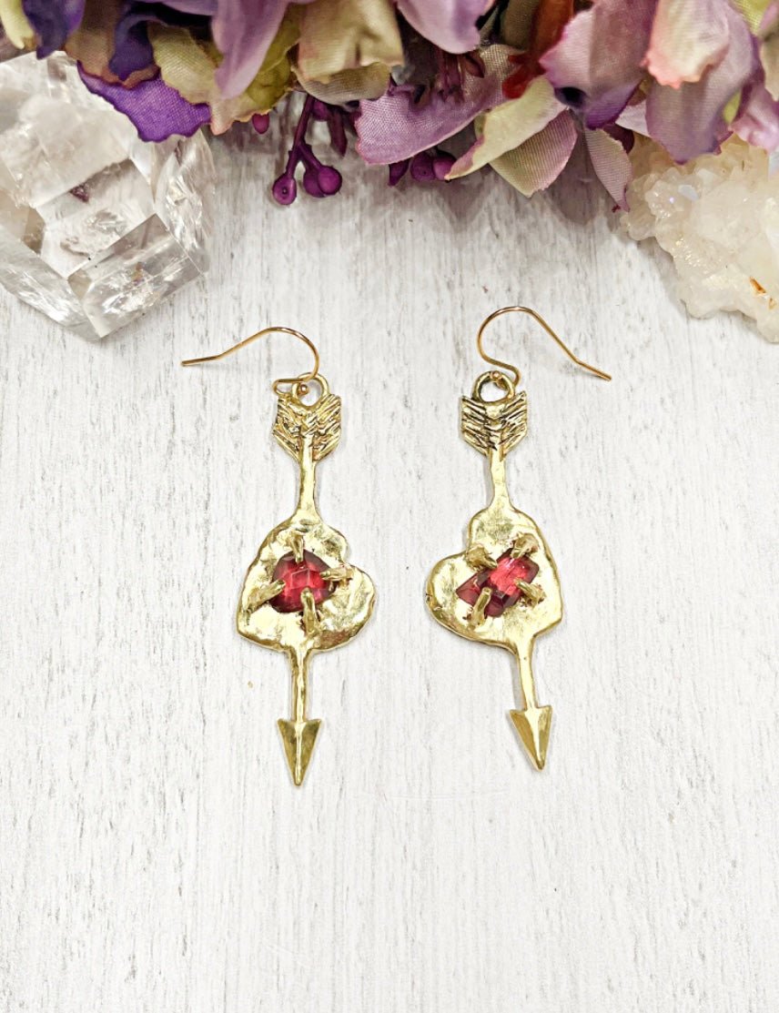 Cupid Heart earrings | Earth Sage Jewelry